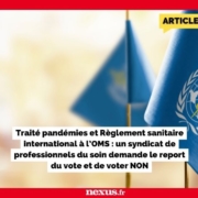 Syndicat Liberté Santé Lettre Ouverte sur le Traité Pandémies et RSI article média Nexus Magazine
